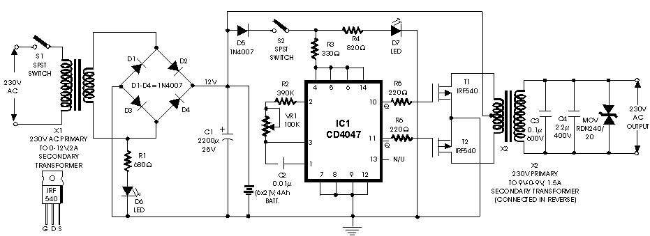 Converter-AC-DC-AC-12-220v